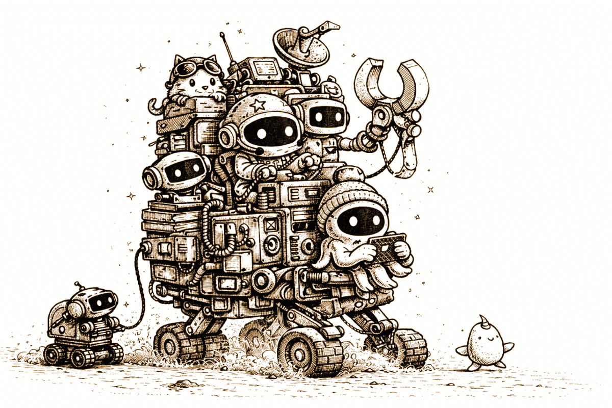 cod3naut mech stack illustration